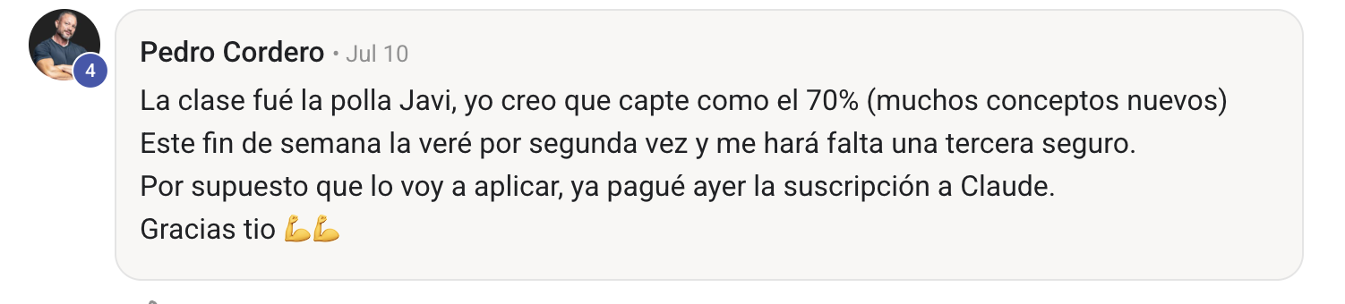 Comentario de alumno